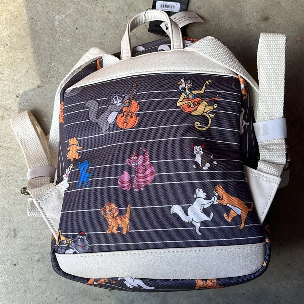Disney x loungefly cats mini backpack NWT